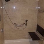 Wheelchair accessible shower