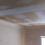 Drywall hung and 1st coat mud