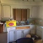 Before picture of kitchen prior to gutting