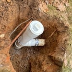 Careful sewer line repair
