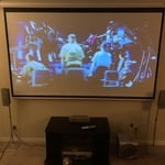 Wall After Projection Screen Installation