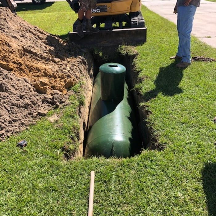 Tank in the ground