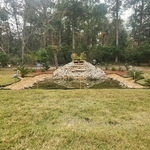 water fall and pond