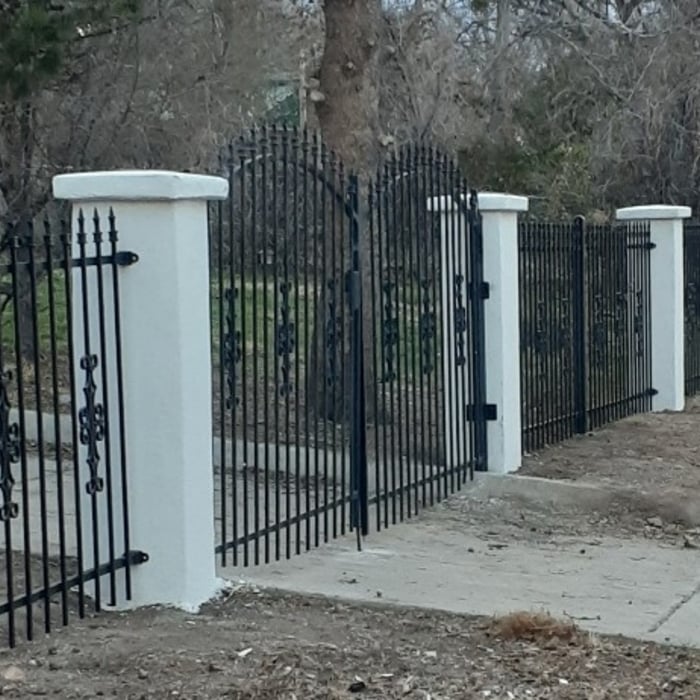 Stucco Fence