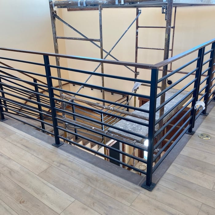 Modern industrial handrail