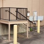 stair rail and pad