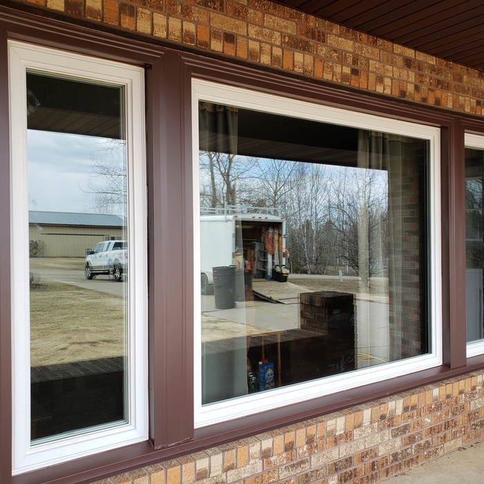 Windows and maintenance free exterior wrap