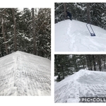 Roof Snow Removal Before and After