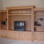 Custom Oak Wall Unit