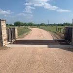 We installed the gate & cattle guard