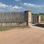 Cedar stays & Austin stone pillars