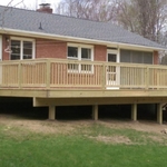Deck on the back of house