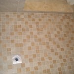 Mosiac floor tiles