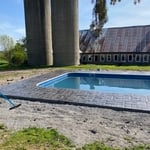 stamped pool surround