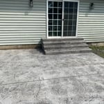 jumbo slate patio and stairs