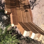 Tie wall with trimmed edges