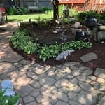 shady patio mulch