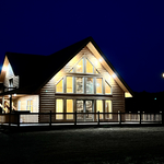 Log Cabin Home w/ Garage