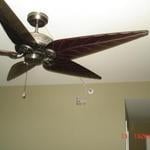 celing fan on concreat