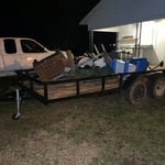 Household junk left behind