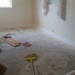 Before new floor