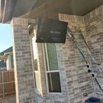 Outside patio tv installation service