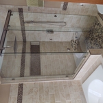 BARN DOOR STYLE BI PASS SHOWER DOOR