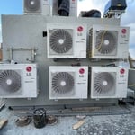 Condensers on the roof