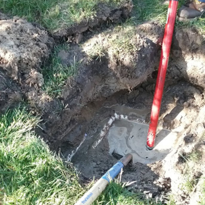 Pumping out water so repair can be made
