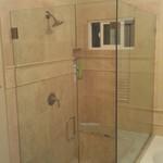 3 panel Shower enclosure notched