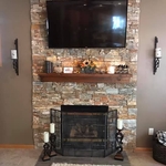 Fireplace after