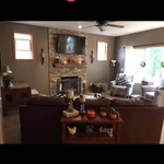Family room after