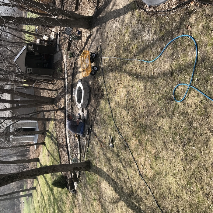Firepit before