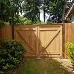 Double swinging gates
