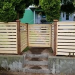 Horizontal spaced with Alaskan yellow cedar