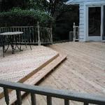 New cedar decking