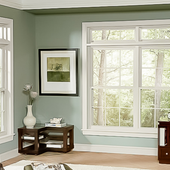 Double hung with transoms