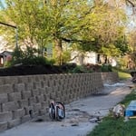 new retaining wall