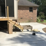Concrete patio