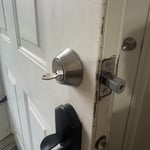 Front door deadbolt