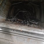Inside oven