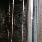 Dirty inside oven