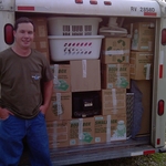 Loaded Uhaul 6x12 Trailer