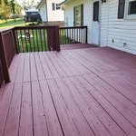 Completed view of deck boards