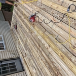 Deck treated pine materials
