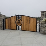 Custom Steel gate with wood