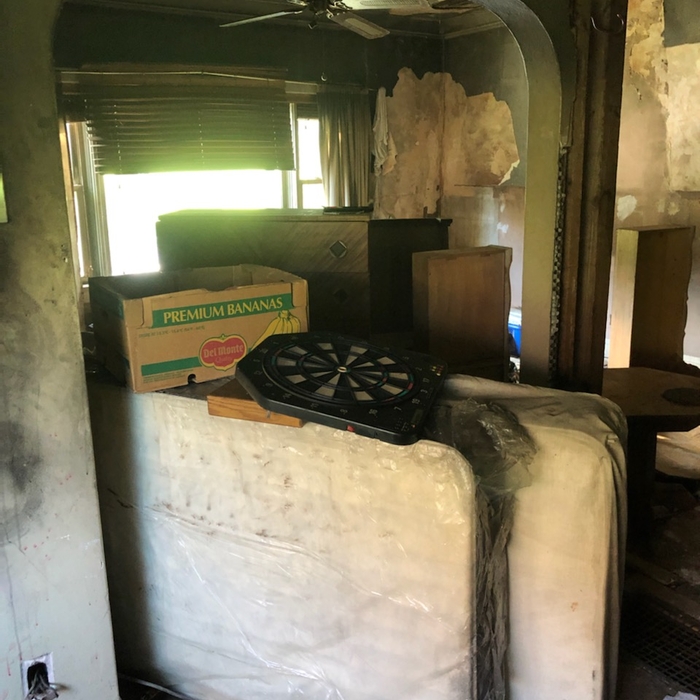 inside demo and clean out