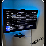 TV Mount With LED Lights