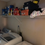 Old laundry room shelf