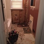 middle of bathroom update